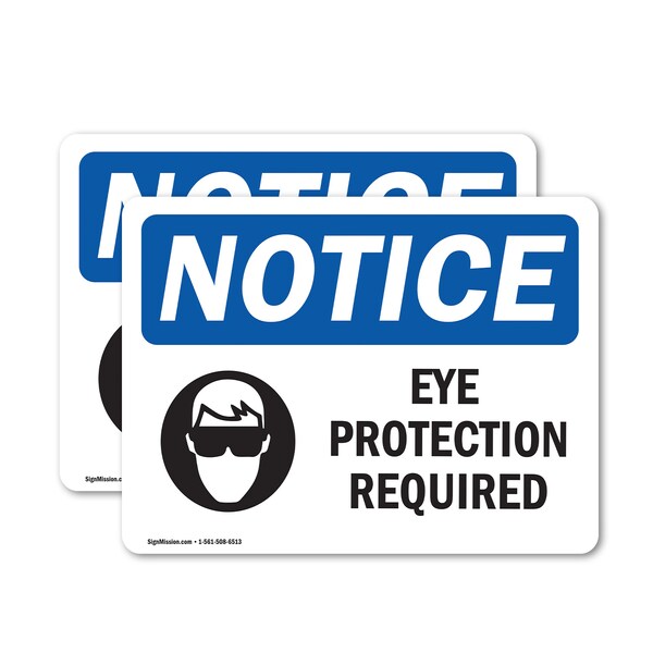 Signmission 18 in Height, 24 in Width, Vinyl Decal, Rectangle OS-2PACK-NS-D-1824-L-12337 - main